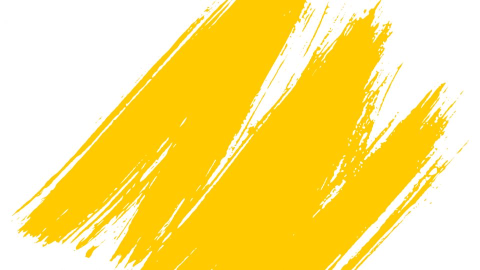 The Arc branded yellow brush stroke