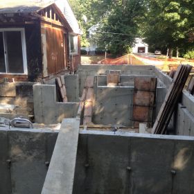 Foundation walls complete