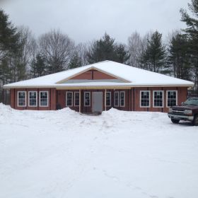 Outside view but with the new snow.