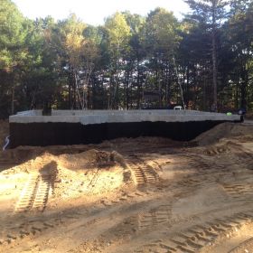 Back filling the new foundation.