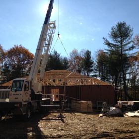 More trusses installed.