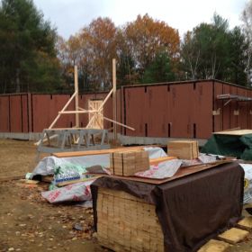 Walls up...ready for the roof to begin.