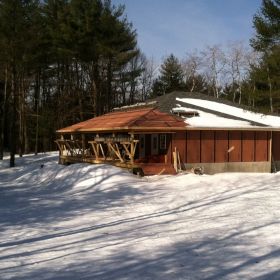 View of the back porch.