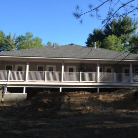 Back porch nearly complete.