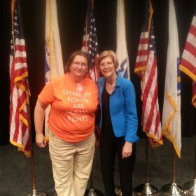 Kathy Kopitsky and Senator Warren.