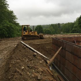 Foundation work.