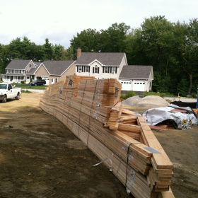 The trusses for the new home have been delivered and will be installed by the end of this week.