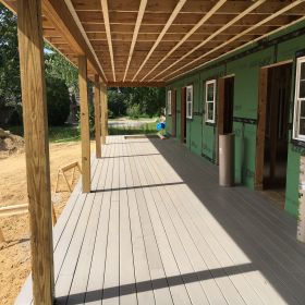 Back porch view from left side.